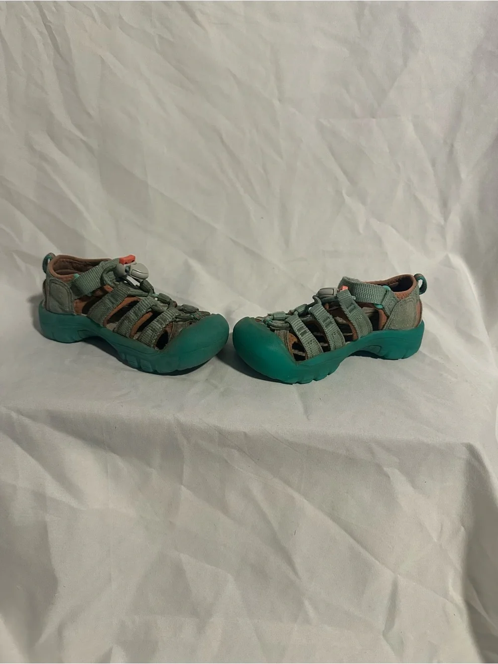 Keen Kids Teal and Orange Closed-Toe Sandals